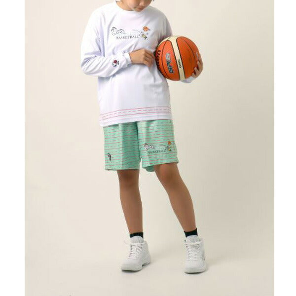 【ショップ限定エントリーでさらに+9倍】【ネコポス送料無料】オンザコートOnthecourtバスケットボールゲームシャツ昇華ロングスリーブシャツPNU6630PEANUTSスヌーピー長袖ロングTシャツ