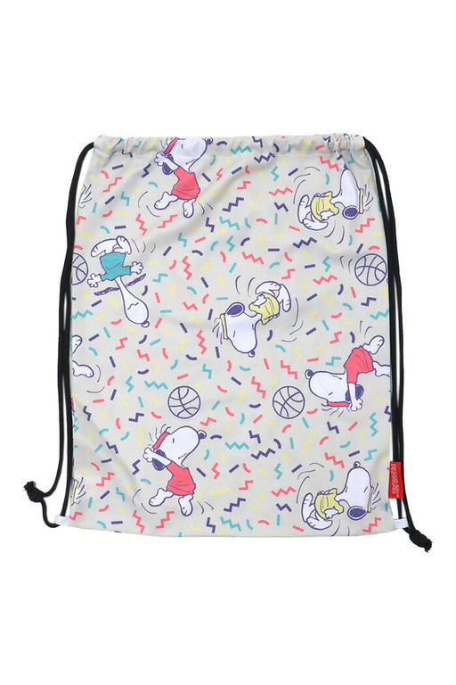 【ネコポス送料無料】オンザコートバスケットボールPEANUTSピーナッツキャラクタースヌーピーランドリーバック(小)