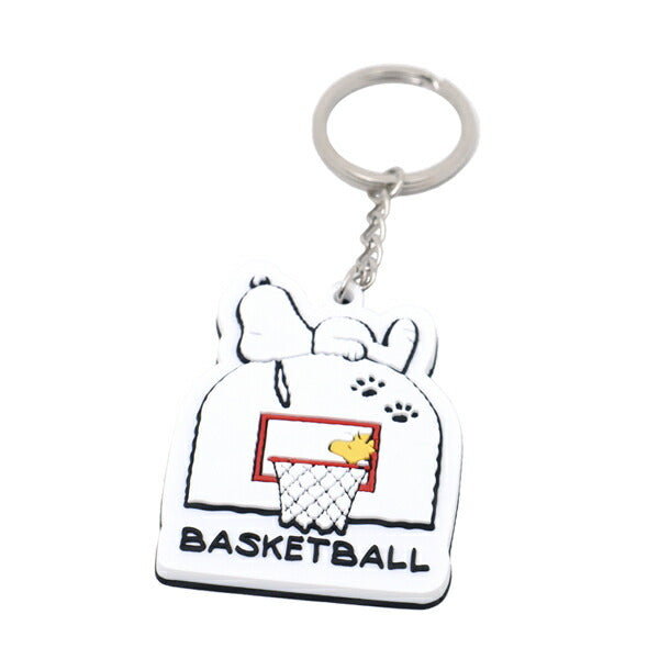 【ネコポス対応可】オンザコートONTHECOURTラバーキーホルダーバスケットボールPEANUTSスヌーピーPNUA0050
