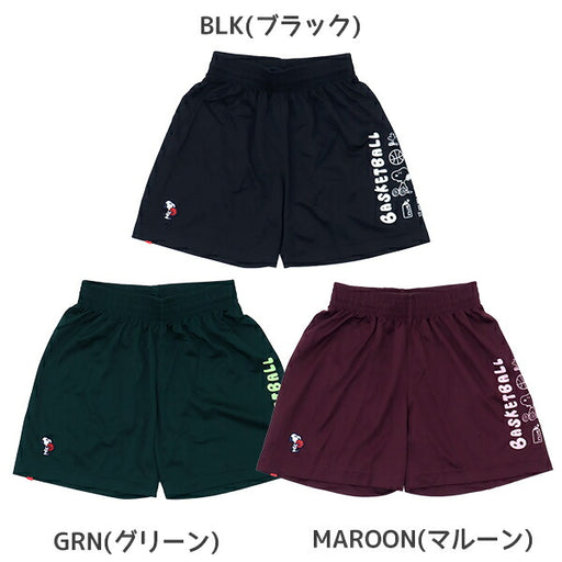 オンザコートバスケットボールゲームパンツPEANUTSピーナッツキャラクタースヌーピーバギーパンツショートパンツメンズ