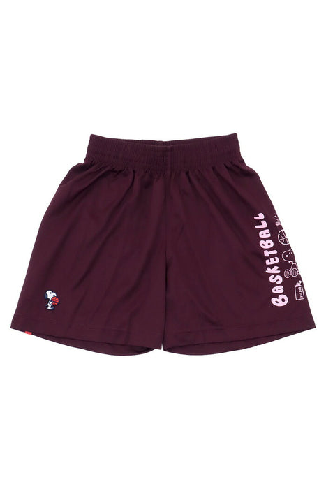 オンザコートバスケットボールゲームパンツPEANUTSピーナッツキャラクタースヌーピーバギーパンツショートパンツメンズ