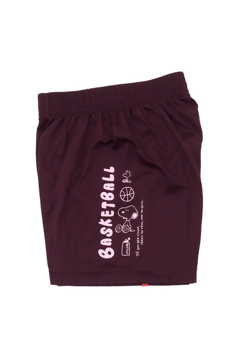 オンザコートバスケットボールゲームパンツPEANUTSピーナッツキャラクタースヌーピーバギーパンツショートパンツメンズ