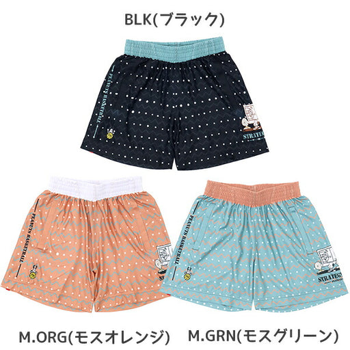 オンザコートバスケットボールゲームパンツPEANUTSピーナッツキャラクタースヌーピー昇華バギーパンツショートパンツ