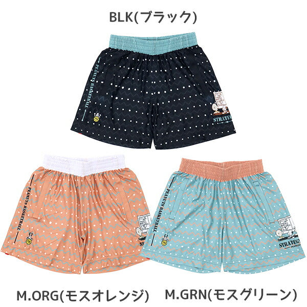 オンザコートバスケットボールゲームパンツPEANUTSピーナッツキャラクタースヌーピー昇華バギーパンツショートパンツ