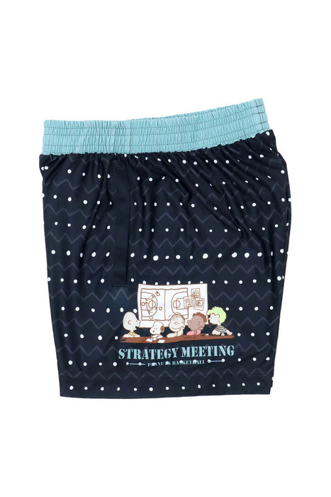 オンザコートバスケットボールゲームパンツPEANUTSピーナッツキャラクタースヌーピー昇華バギーパンツショートパンツ