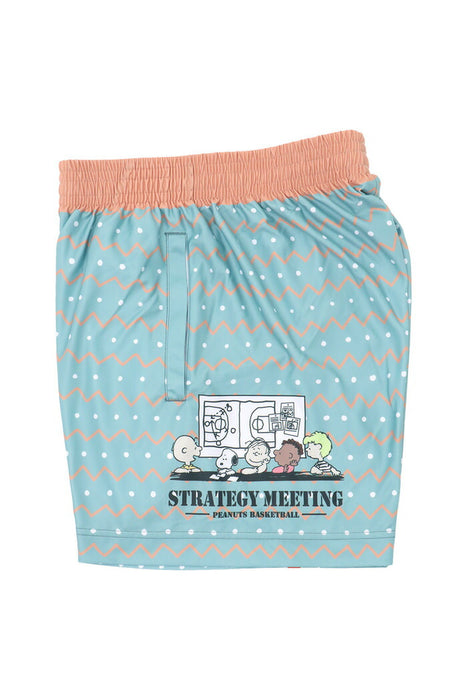 オンザコートバスケットボールゲームパンツPEANUTSピーナッツキャラクタースヌーピー昇華バギーパンツショートパンツ