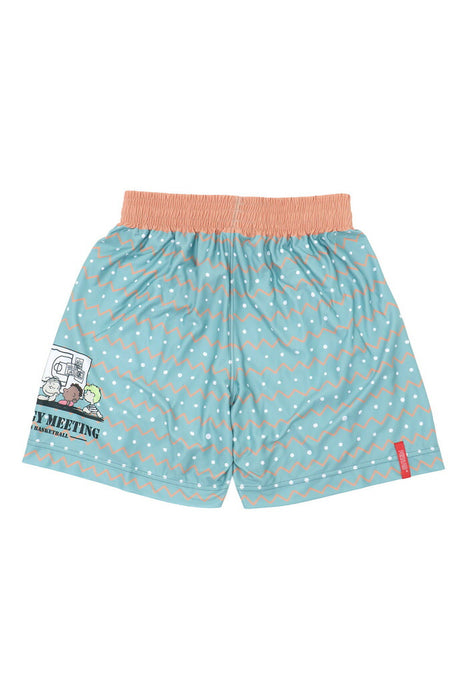 オンザコートバスケットボールゲームパンツPEANUTSピーナッツキャラクタースヌーピー昇華バギーパンツショートパンツ