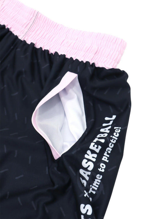 PEANUTSピーナッツバスケットボール昇華バギーパンツポケット付ハーフパンツショートパンツPNUP-8711