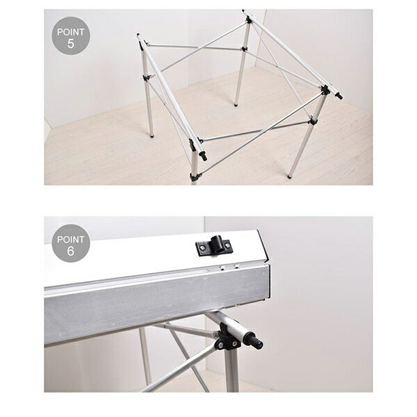 ピースパークpeaceparkアルミテーブルPP0250サッカーアウトドア折り畳みテーブル70×68.5×68.5cmシルバーキャンプピクニックスポーツ観戦
