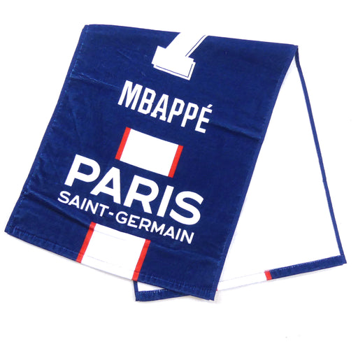 【ショップ限定エントリーでさらに+9倍】【ネコポス送料無料】パリサンジェルマンオフィシャルフェイスタオルNo.7エンバペPSG53261サッカーサポーターグッズ25×82cmネイビー