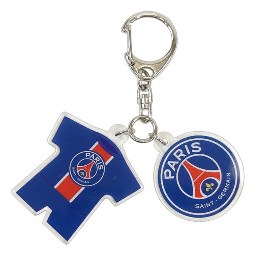 【ネコポス対応可】パリサンジェルマンオフィシャルアクリル2連チャームキーホルダーPSG54724サッカーリーグアンサポーターグッズアクセサリー