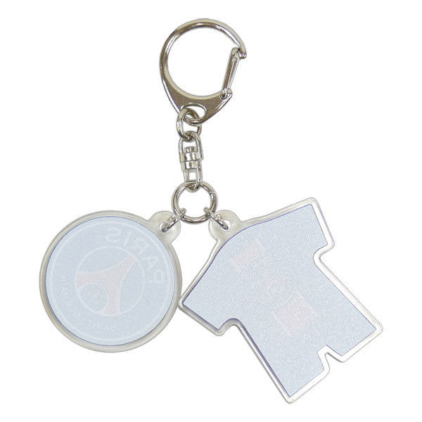 【ネコポス対応可】パリサンジェルマンオフィシャルアクリル2連チャームキーホルダーPSG54724サッカーリーグアンサポーターグッズアクセサリー