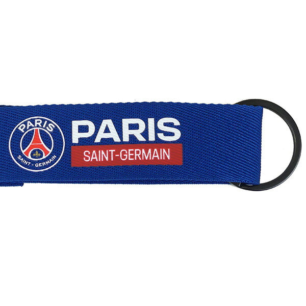 【ショップ限定エントリーでさらに+9倍】【ネコポス対応可】パリサンジェルマンオフィシャルPSGテープキーリングカラビナPSG54916サッカーアクセサリーサポーターグッズネイビー