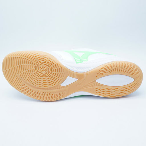 モレリアサラJAPANINミズノmizunoQ1GA251137ホワイトグリーンフットサルシューズインドア室内用