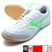 モレリアサラJAPANINミズノmizunoQ1GA251137ホワイトグリーンフットサルシューズインドア室内用