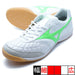 モレリアサラELITEINミズノmizunoQ1GA251237ホワイトグリーンフットサルシューズインドア室内用