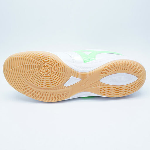 モレリアサラPROINミズノmizunoQ1GA251337ホワイトグリーンフットサルシューズインドア室内用