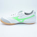 モレリアサラPROINミズノmizunoQ1GA251337ホワイトグリーンフットサルシューズインドア室内用