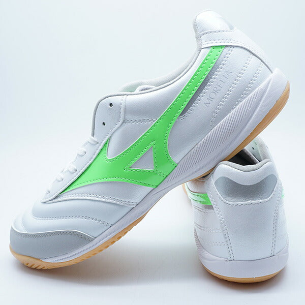 モレリアサラPROINミズノmizunoQ1GA251337ホワイトグリーンフットサルシューズインドア室内用