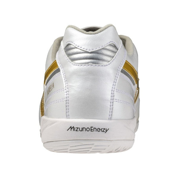 モレリアサラJAPANINミズノmizunoQ1GA260250ホワイト/ゴールドフットサルシューズインドア室内用