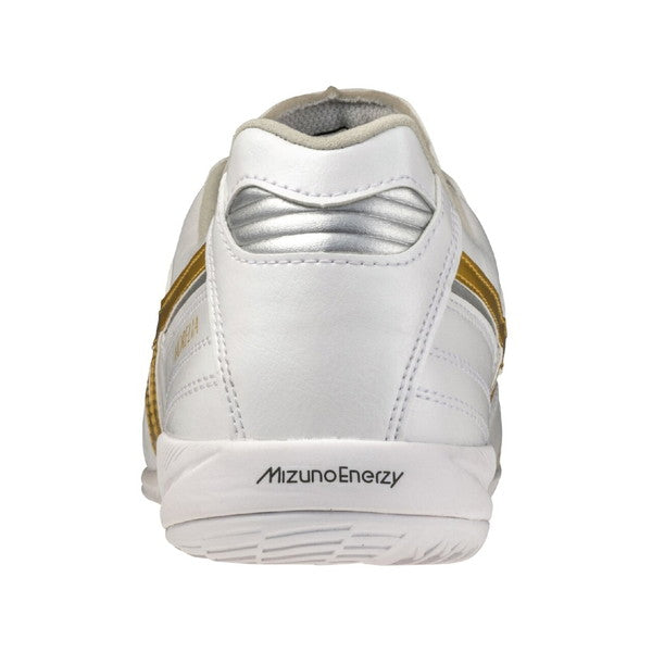 モレリアサラELITEINミズノmizunoQ1GA261250ホワイト/ゴールドフットサルシューズインドア室内用