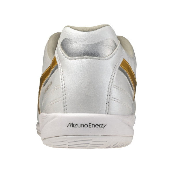 モレリアサラPROINミズノmizunoQ1GA261350ホワイト/ゴールドフットサルシューズインドア室内用