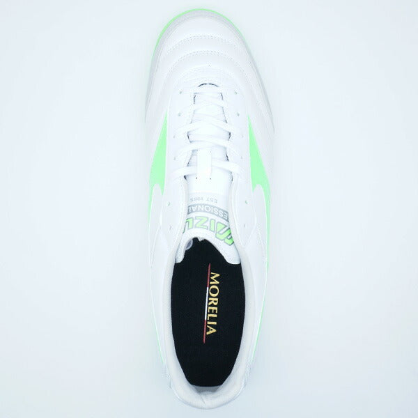 モレリアサラELITETFミズノmizunoQ1GB251237ホワイトグリーンフットサルシューズ屋外用