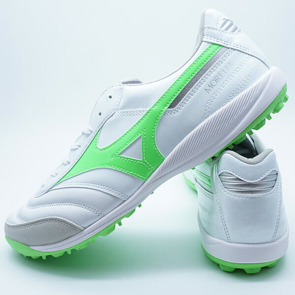モレリアサラELITETFミズノmizunoQ1GB251237ホワイトグリーンフットサルシューズ屋外用