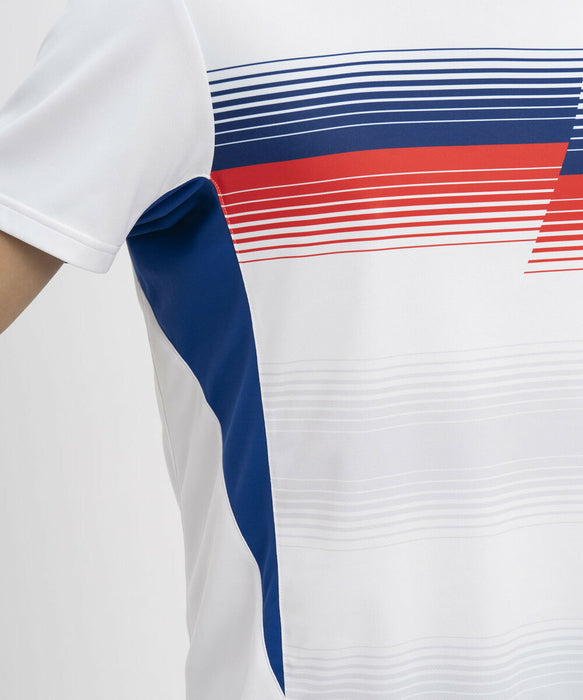 【ショップ限定エントリーでさらに+9倍】【ネコポス送料無料】lecoqsportifルコックスポルティフテニスメンズグラデーションゲームシャツユニフォームシャツトップス半袖速乾QTMXJA03