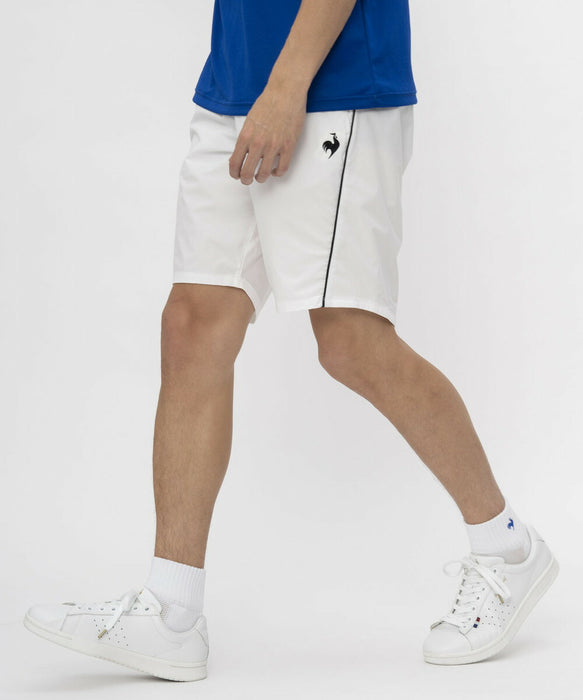 【ショップ限定エントリーでさらに+9倍】lecoqsportifルコックスポルティフテニスメンズハイゲージニットハーフパンツフレックスハーフショート短パンストレッチJTA公認QTMXJD90