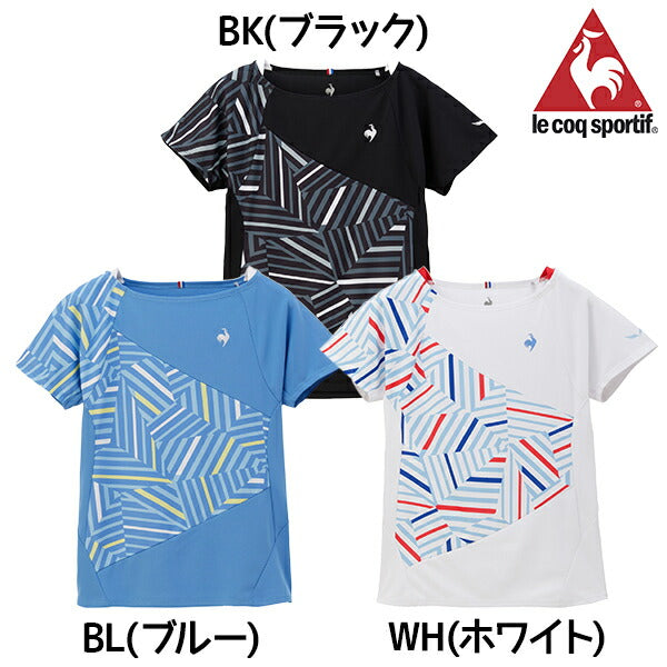 【ショップ限定エントリーでさらに+9倍】【ネコポス送料無料】lecoqsportifルコックスポルティフテニスゲームシャツレディース女性AILEFORMEエールフォルム半袖吸汗速乾QTWXJA02