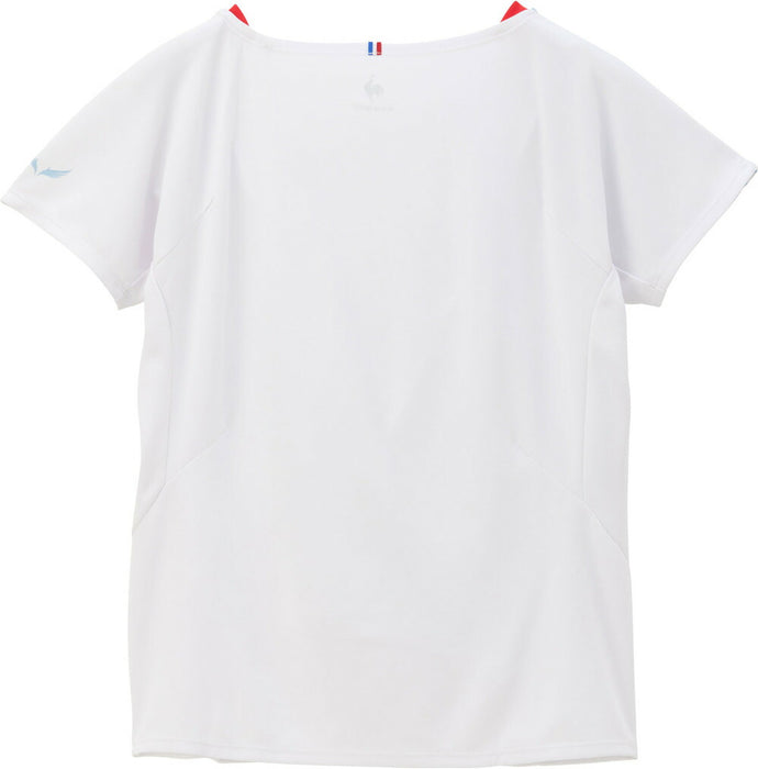 【ショップ限定エントリーでさらに+9倍】【ネコポス送料無料】lecoqsportifルコックスポルティフテニスゲームシャツレディース女性AILEFORMEエールフォルム半袖吸汗速乾QTWXJA02