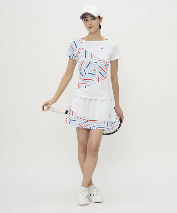 【ショップ限定エントリーでさらに+9倍】【ネコポス送料無料】lecoqsportifルコックスポルティフテニスゲームシャツレディース女性AILEFORMEエールフォルム半袖吸汗速乾QTWXJA02