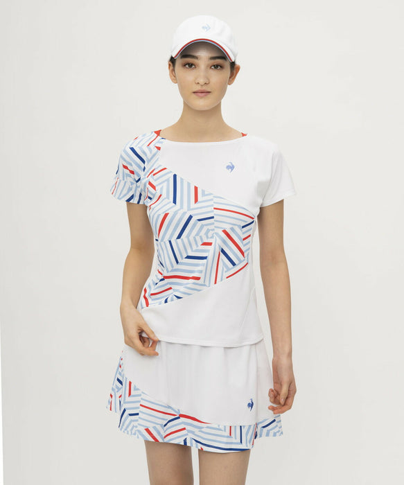 【ネコポス送料無料】lecoqsportifルコックスポルティフテニスゲームシャツレディース女性AILEFORMEエールフォルム半袖吸汗速乾QTWXJA02