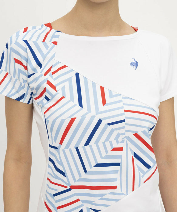 【ネコポス送料無料】lecoqsportifルコックスポルティフテニスゲームシャツレディース女性AILEFORMEエールフォルム半袖吸汗速乾QTWXJA02