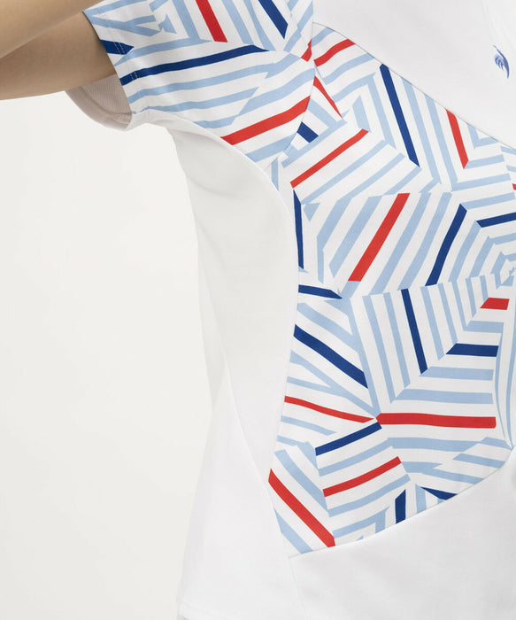 【ショップ限定エントリーでさらに+9倍】【ネコポス送料無料】lecoqsportifルコックスポルティフテニスゲームシャツレディース女性AILEFORMEエールフォルム半袖吸汗速乾QTWXJA02