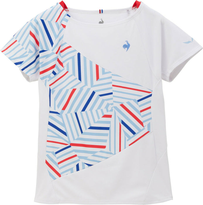 【ネコポス送料無料】lecoqsportifルコックスポルティフテニスゲームシャツレディース女性AILEFORMEエールフォルム半袖吸汗速乾QTWXJA02