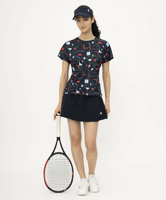 【ショップ限定エントリーでさらに+9倍】【ネコポス送料無料】lecoqsportifルコックスポルティフテニス2WAYゲームシャツユニフォームシャツトップスレディース女性半袖吸汗速乾QTWXJA04