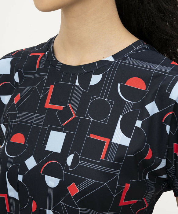 【ショップ限定エントリーでさらに+9倍】【ネコポス送料無料】lecoqsportifルコックスポルティフテニス2WAYゲームシャツユニフォームシャツトップスレディース女性半袖吸汗速乾QTWXJA04