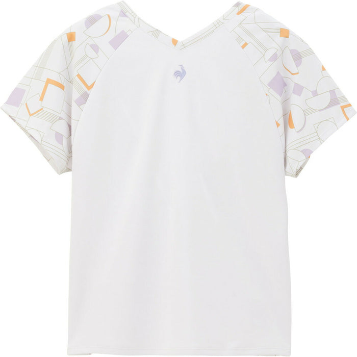 【ネコポス送料無料】lecoqsportifルコックスポルティフテニス2WAYゲームシャツユニフォームシャツトップスレディース女性半袖吸汗速乾QTWXJA04