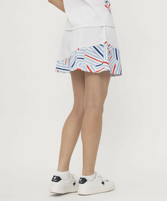 【ショップ限定エントリーでさらに+9倍】lecoqsportifルコックスポルティフテニスレディース女性グラフィックゲームスコートUVカットJTA公認QTWXJE02