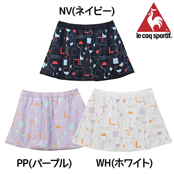 【ショップ限定エントリーでさらに+9倍】lecoqsportifルコックスポルティフテニススコートレディースリバーシブルゲームスコートUVカットJTA公認試合練習QTWXJE04