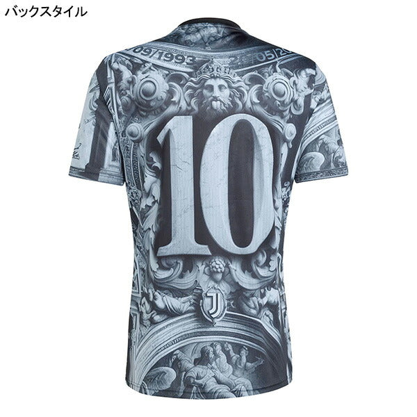 ユベントスJUV2025-26プレマッチシャツQY728-KA6785サッカーレプリカプラクティスシャツブラックアディダスadidas