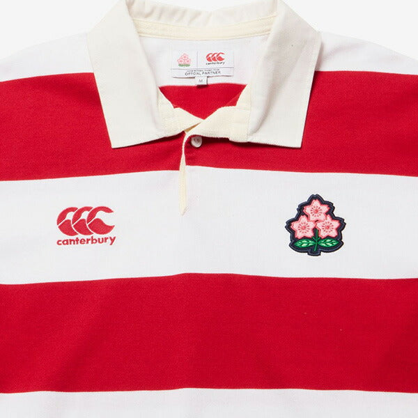 【ショップ限定エントリーでさらに+9倍】カンタベリーcanterburyジャパンショートスリーブ4インチストライプラグビージャージーRA34791ラグビーラガーシャツ普段着応援メンズ