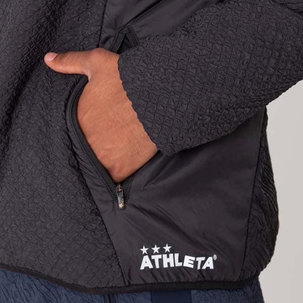 【ショップ限定エントリーでさらに+9倍】アスレタATHLETA中綿３DエンボスJKジャケットREI-1164メンズコート防水防風透湿