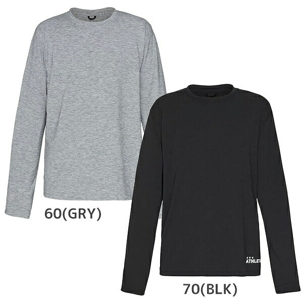 アスレタATHLETAスポーツウェア長袖インナーWoolBaseLayerLongT-shirtウールベースレイヤーロンＴメンズ大人フットサルトレーニング冬季REI1133