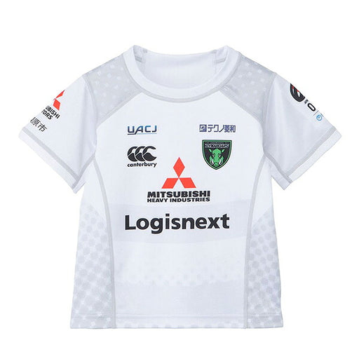 三菱重工相模原ダイナボアーズジュニア2NDレプリカジャージーRLJ32606Lラグビーアッシュグレー半袖子供用カンタベリーcanterbury