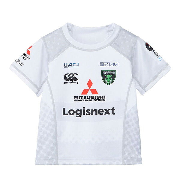 三菱重工相模原ダイナボアーズジュニア2NDレプリカジャージーRLJ32606Lラグビーアッシュグレー半袖子供用カンタベリーcanterbury