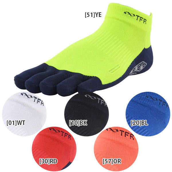 【ネコポス送料無料】R×LタケダレッグType-TFRグリップソックス5本指RN5009Gランニングソックスアンクルソックス5本指滑り止め付き