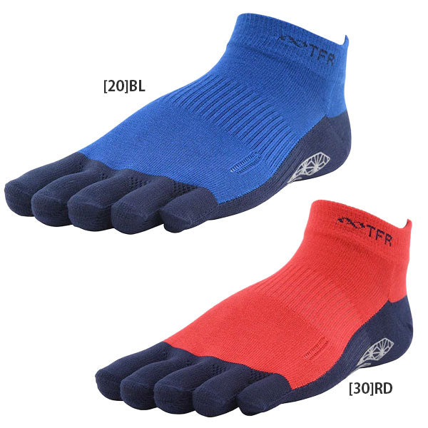 【ネコポス送料無料】R×LタケダレッグType-TFRグリップソックス5本指RN5009Gランニングソックスアンクルソックス5本指滑り止め付き